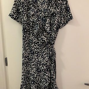 Loft wrap floral dress